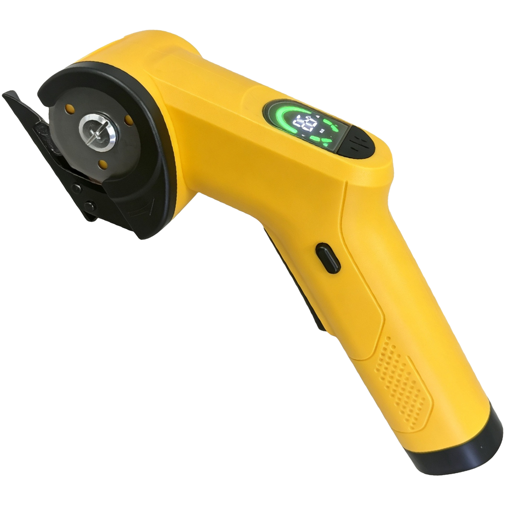 Power Tools Yellow - Gele draadloze elektrische stofschaar op lithium-ion