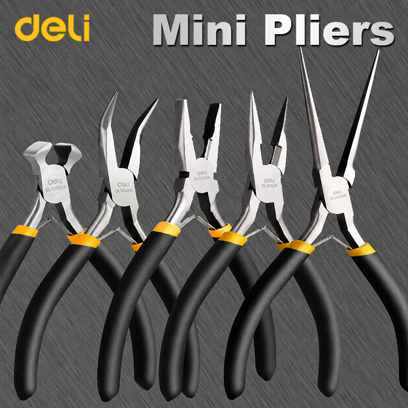 Power Tools Germany - 7-delige mini-tangenset van hoogwaardig koolstofstaal, precisie-punttang,