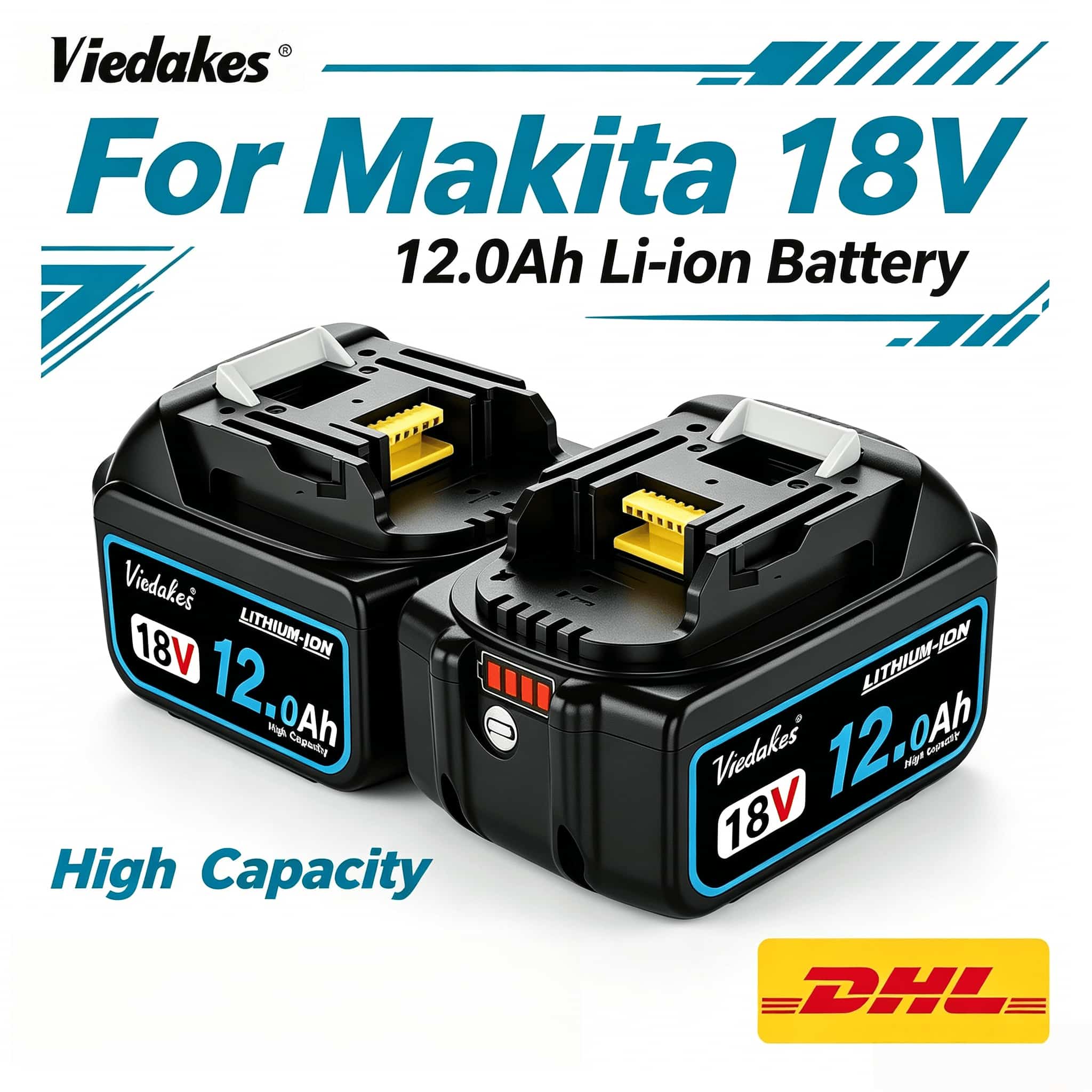 Power Tools Makita Set - Makita 18V 9Ah Lithium-ion accu BL1860B