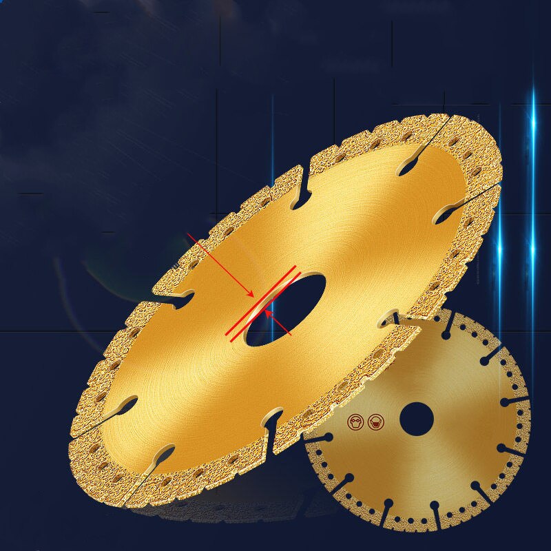 Power Tools Yellow - Vacuümgesoldeerde diamantgeel zaagblad 4,5 inch staal