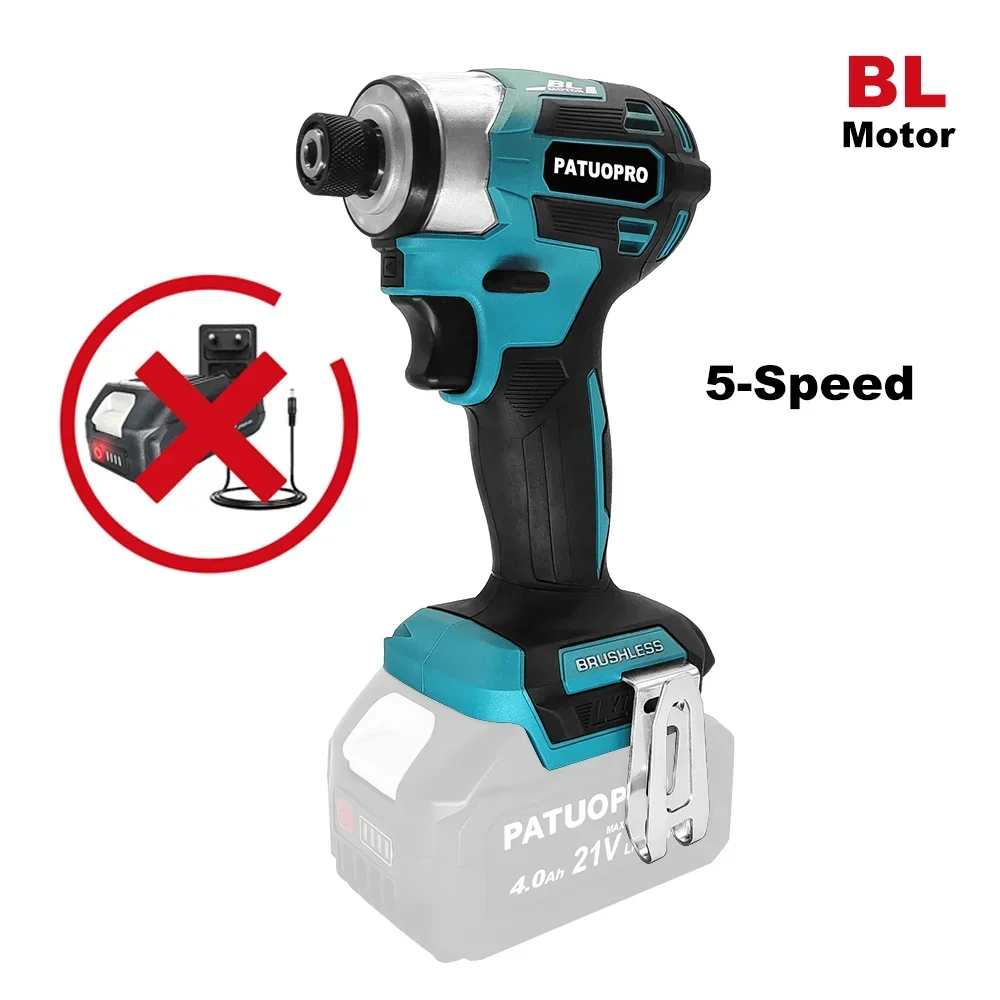 Power Tools Makita Set - 5-speed draadloze compacte slagschroevendraaierset 1/4 inch