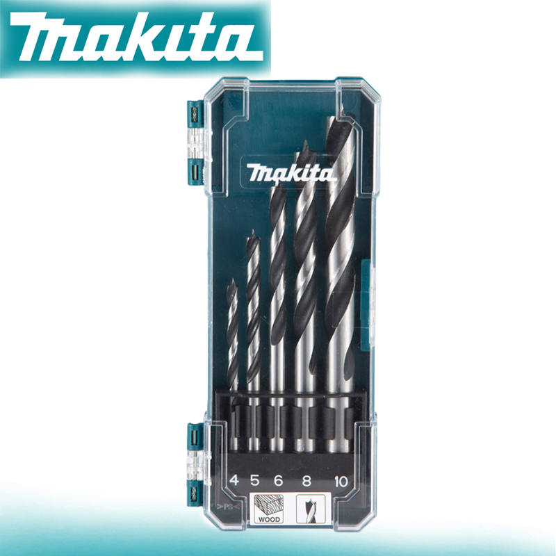 Power Tools Makita Set - Makita D-72861 Houtboorset 5-delig Schachttype Recht