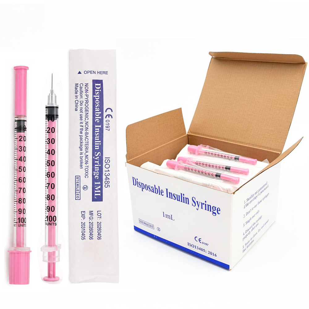 Power Toolbox - 100 stuks/doos Beauty 1ml roze insuline