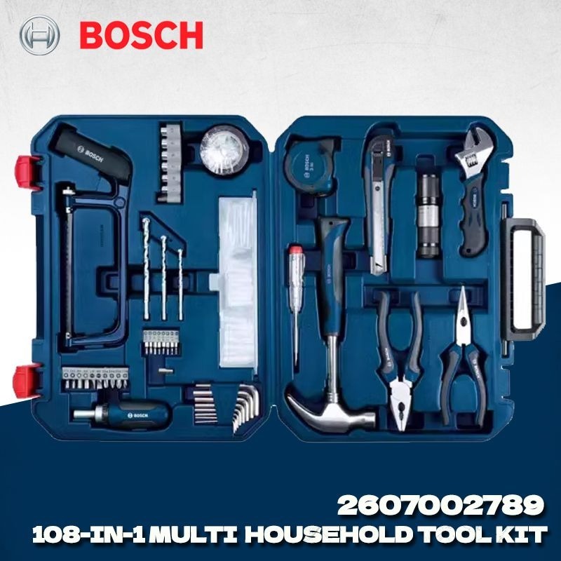 Power Toolbox - BOSCH 2607002789 108-delige huishoudelijke multifunctionele gereedschapskist