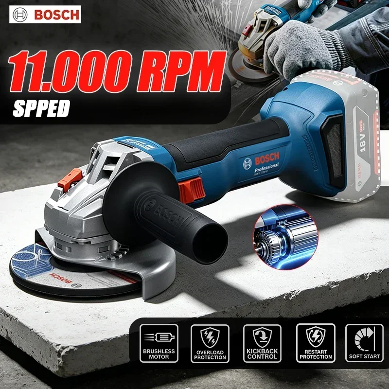 Power Tools Bosch - BOSCH GWS 18V-8 Draadloze Slijptol 18V