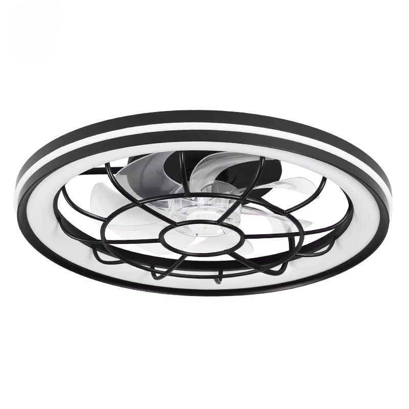 Power Tools Company - Bedrijfs LED plafondventilatorlamp, afstandsbediening met drie