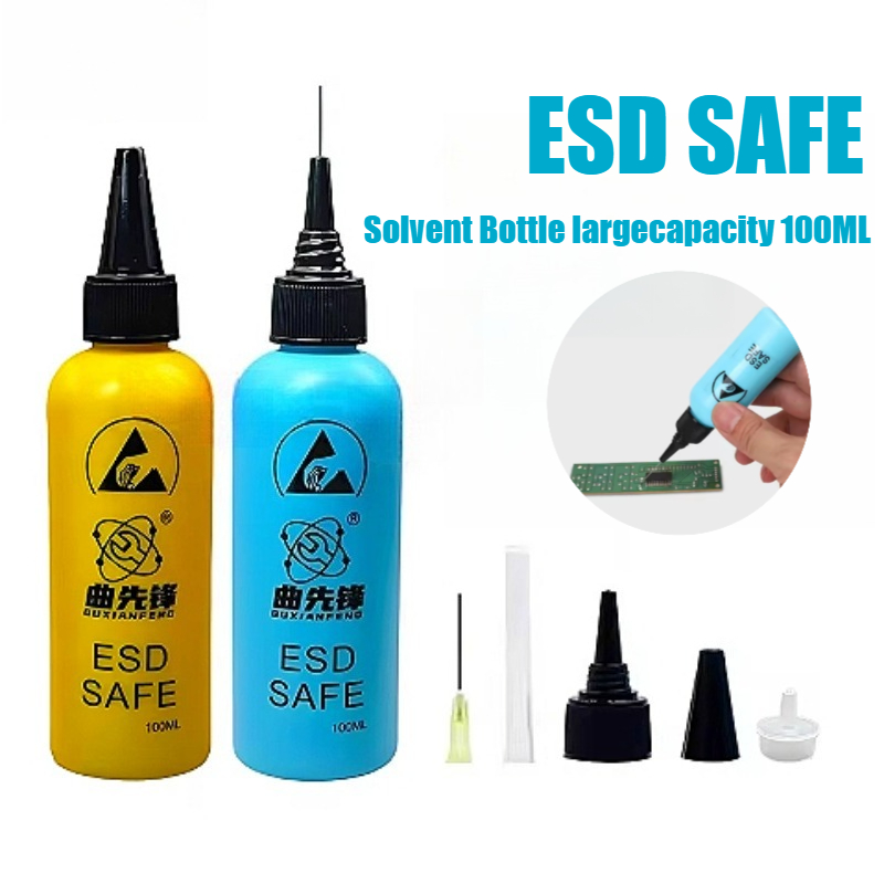 Power Tools Yellow - 100ML ESD Dispenser Plastic Oplosmiddel Fles