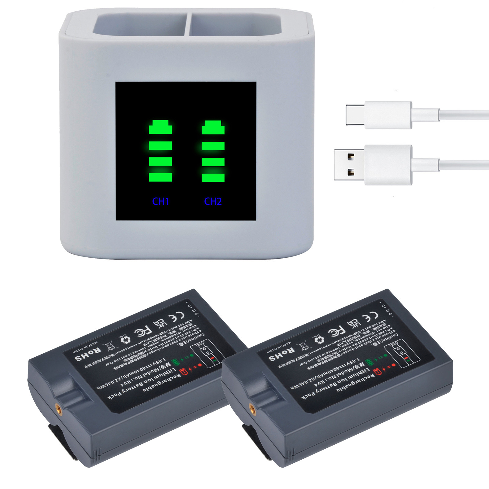 Power Tools Video - 6040 mAh RV4 Batterij Voor Ring