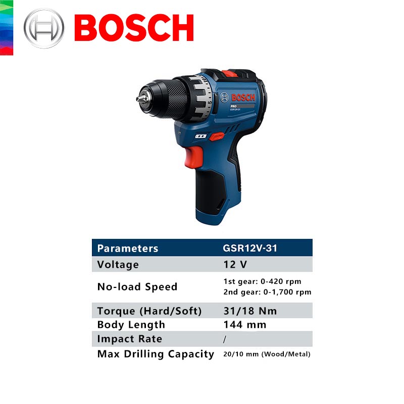 BOSCH GSR 12V-31 Professionele - Power Tools Bosch recensie en prijs