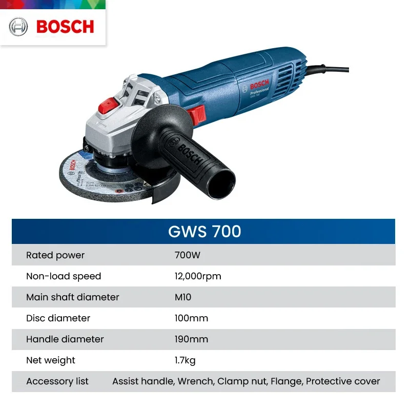 Bosch GWS 700 Slijptol Bedraad - Power Tools Bosch recensie en prijs