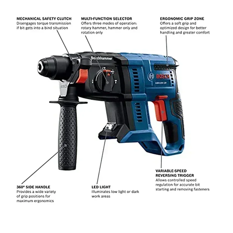 BOSCH GBH 180-LI: draadloze bo - Power Tools Bosch recensie en prijs
