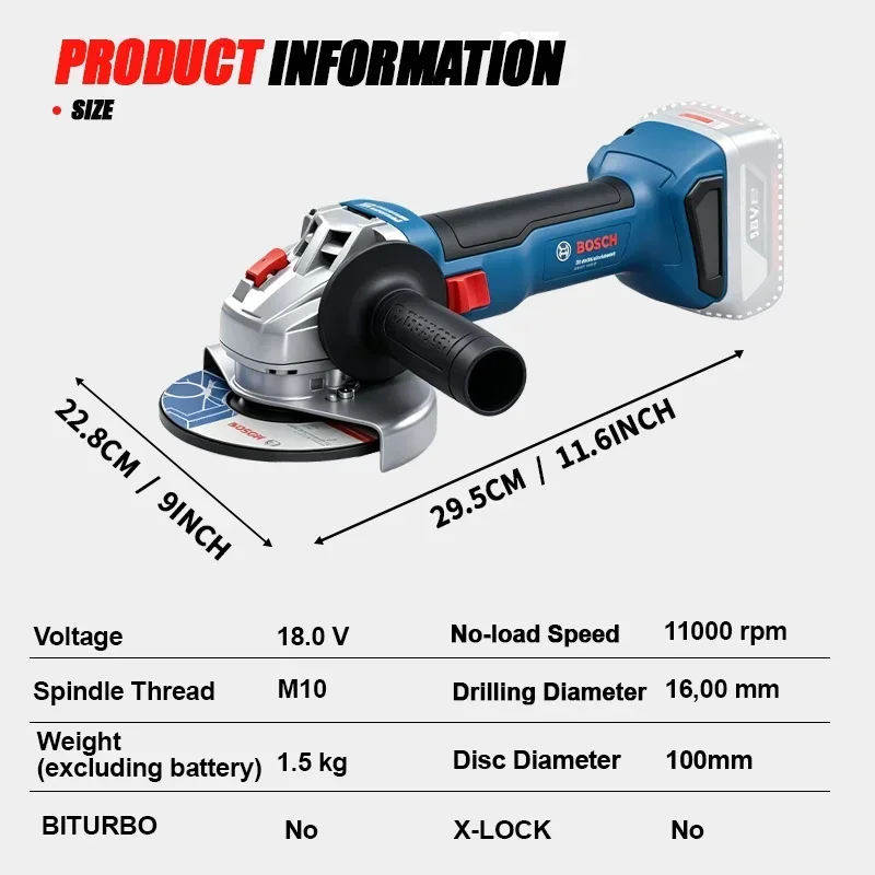 BOSCH GWS 18V-8 Draadloze Slij - Power Tools Bosch recensie en prijs