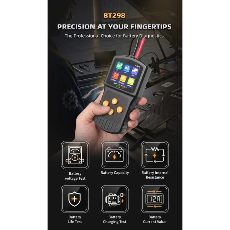 BT298 6-24V auto-accudetector  - Power Quality Tools recensie en prijs